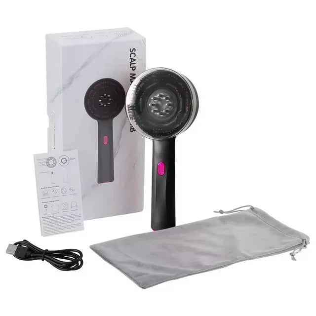 3 Modes Electric Massage Comb Portable Red Light Laser Comb for Hair Follicle Hair Follicles On The Head Essence Oil Applicator
