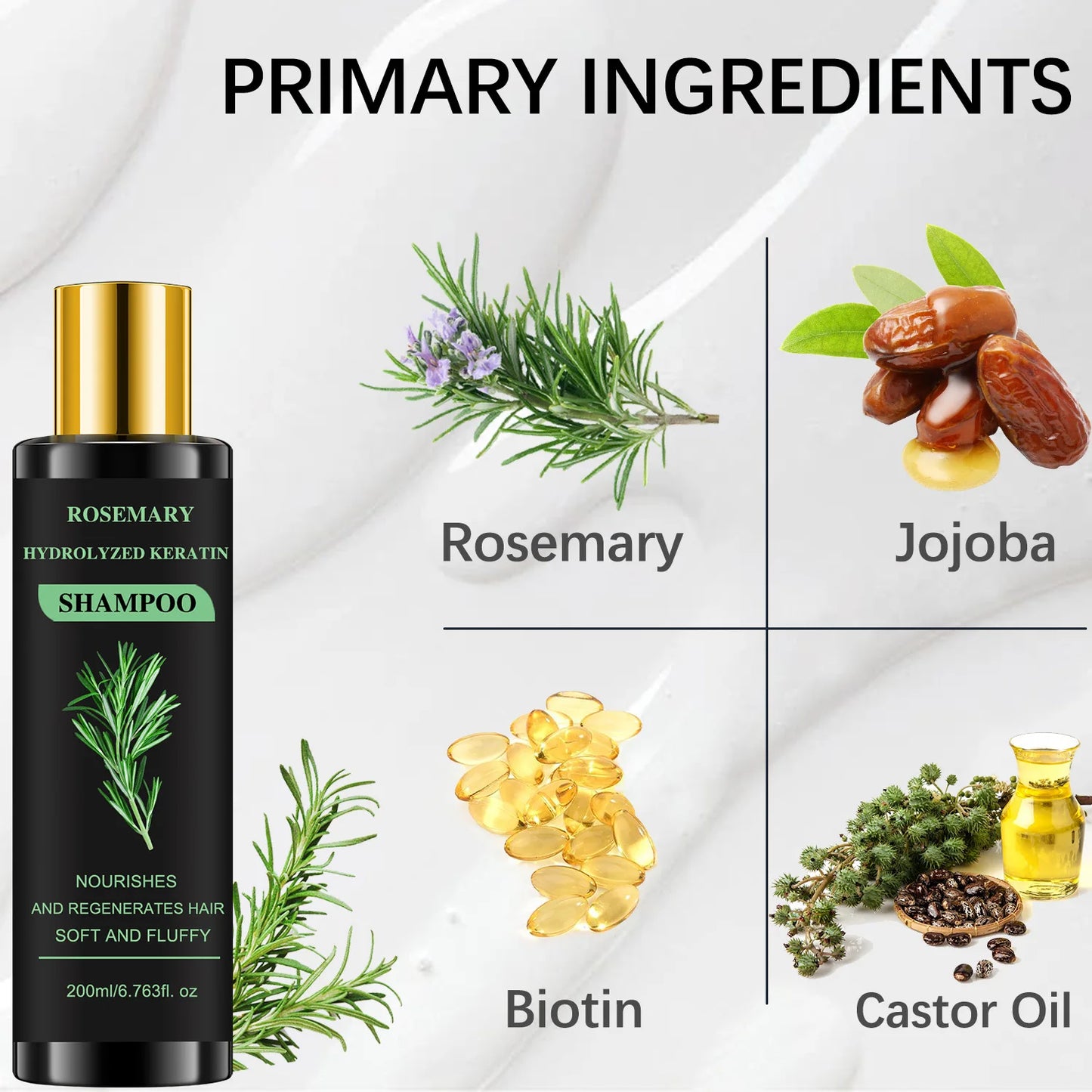Hair Shampoo For Fast Hair Growth Rosemary  Hair Regrowth Shampoo Anti Hair Loss Effective，Hair care is healthier