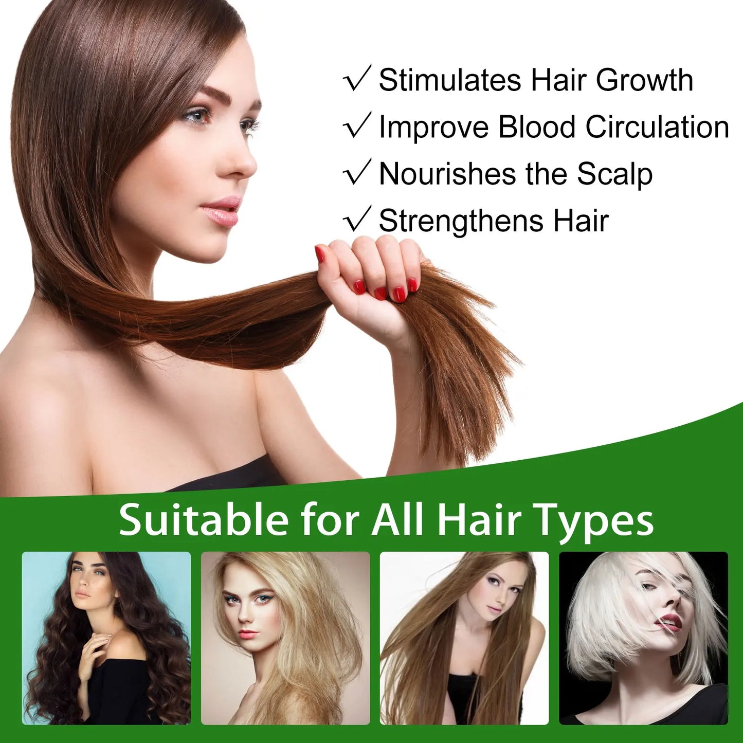 Hair Growth Serum Fast Growing Hair Care Set Essential Oil Dense Regrowth Rosemary Hair Promoting Regeneration for Women Men