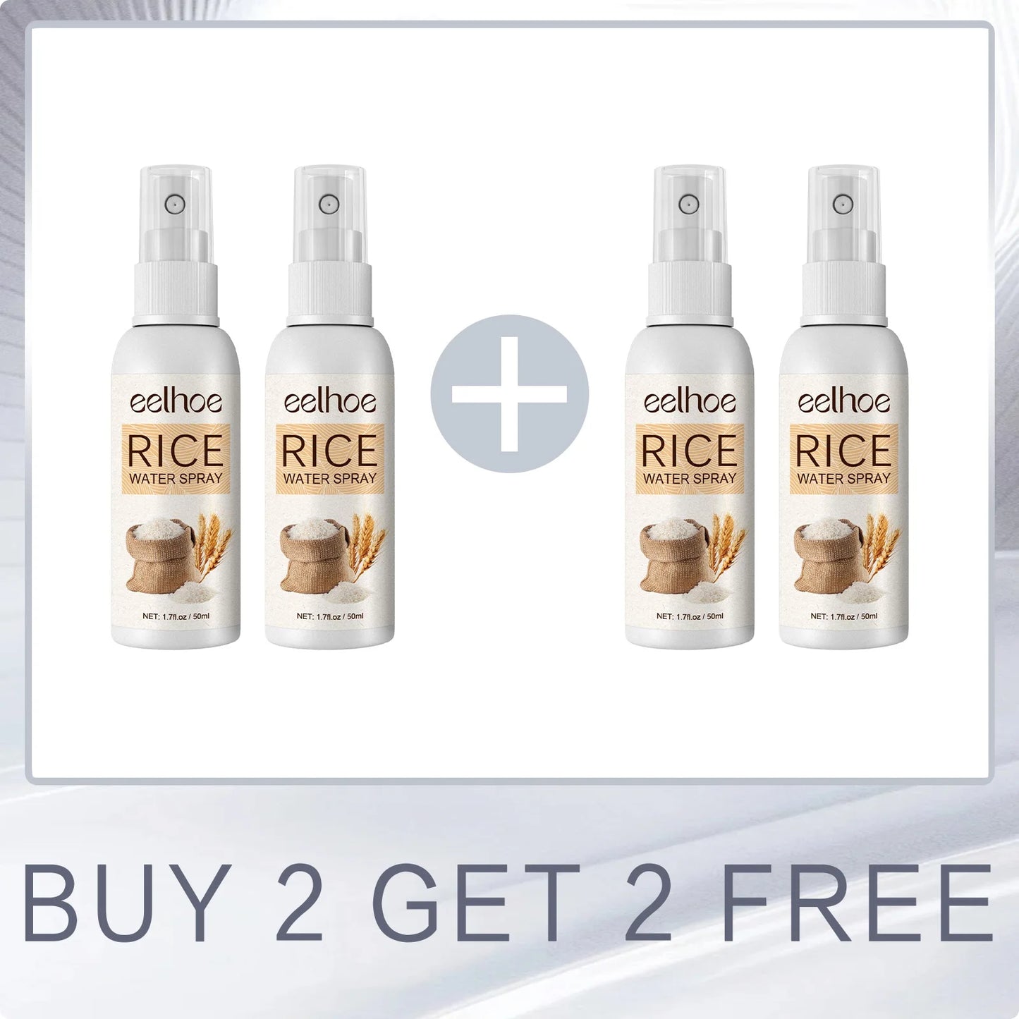 EELHOE Rice Water for Hair Growth Spray Improve Dry Damaged Hair Nourish Vitamins for Healthy Hair Regeneration Treatment Spray