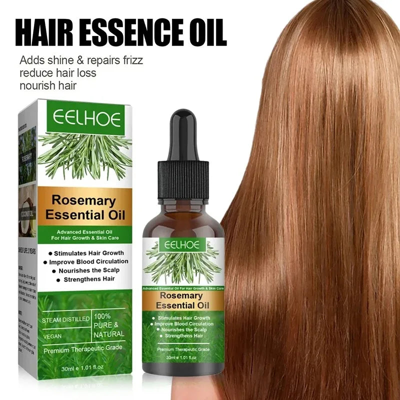 Hair Growth Serum Fast Growing Hair Care Set Essential Oil Dense Regrowth Rosemary Hair Promoting Regeneration for Women Men