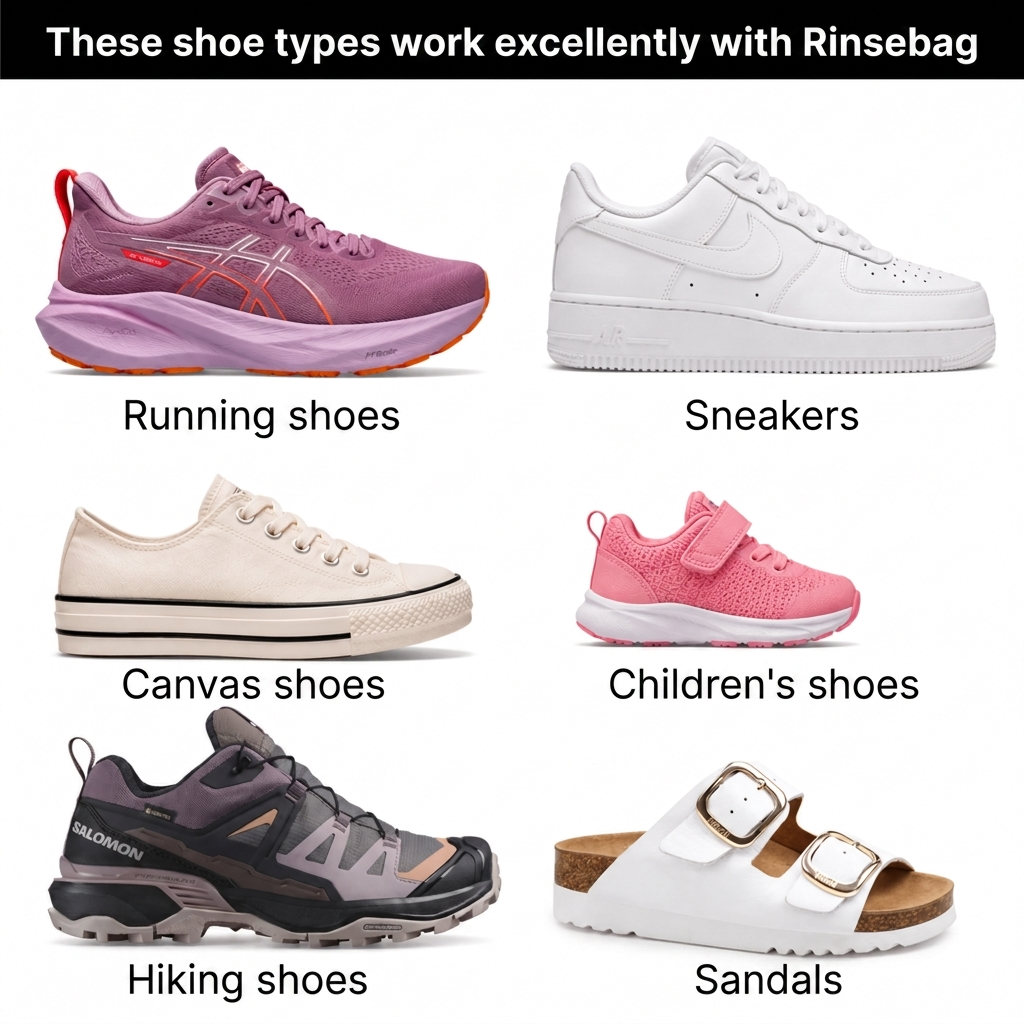Rinsebag® — Clean Shoes in 30 Minutes. Just Zip, Wash & Done.
